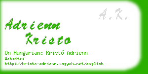 adrienn kristo business card